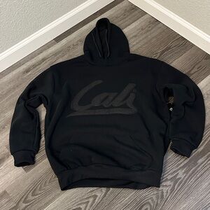 Black Men's Hoodie Front Pockets